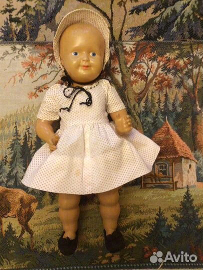 Старинный пупс из целлулоида