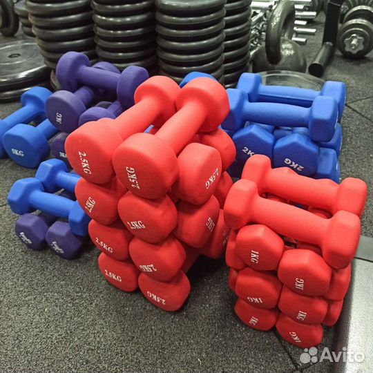 Гантели для фитнеса неопреновые