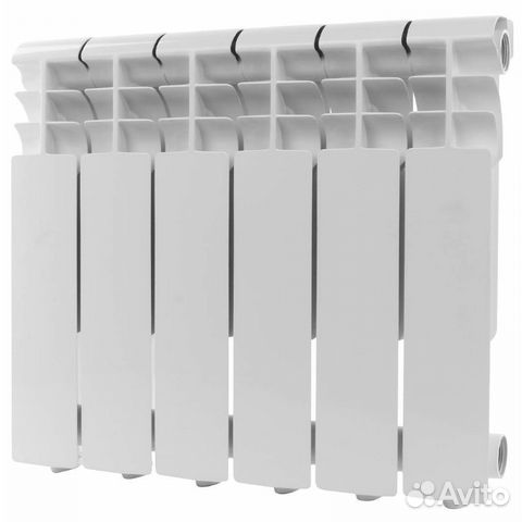 Алюминиевый радиатор Rommer Profi 350, 6 секций