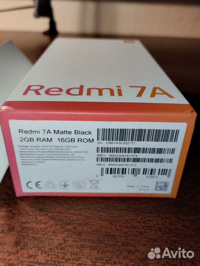 Xiaomi Redmi 7A, 2/16 ГБ