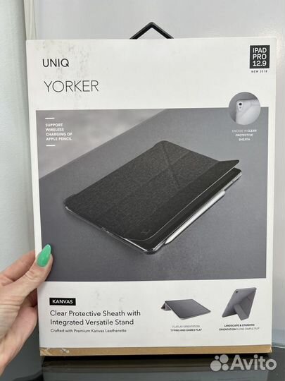 Чехол Uniq Yorker Kanvas для iPad Pro 12.9