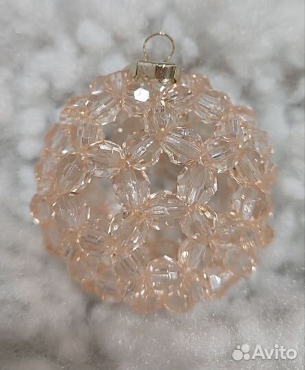 Елочные шары из бусин