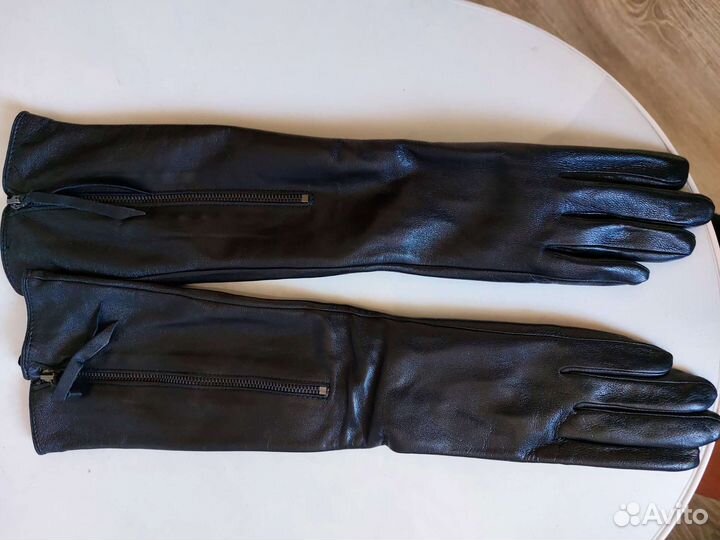 Перчатки женские кожаные новые