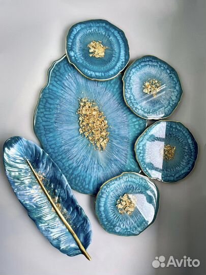 Сервировочный набор. Набор посуды ручной работы