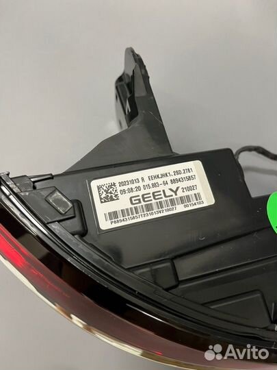 Фонарь задний правый geely Manjaro