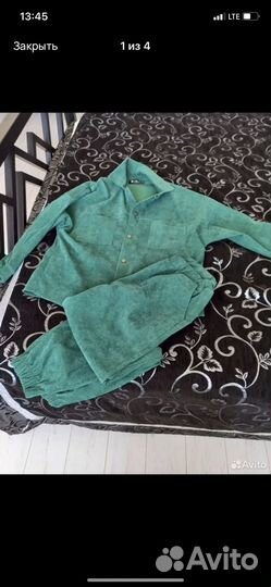 Костюм женский вельветовый спортивный