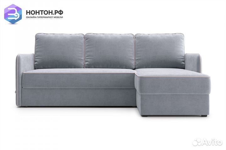 Диван угловой дельфин Энерджи серый