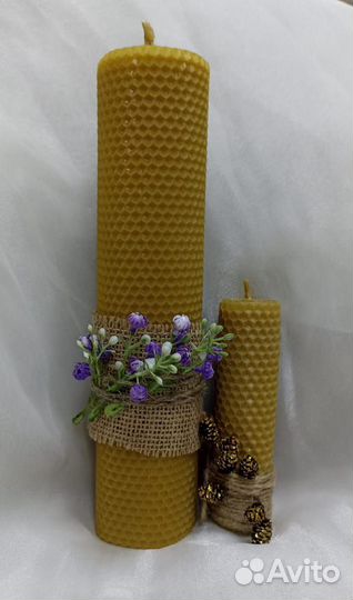 Свечи из вощины огромные