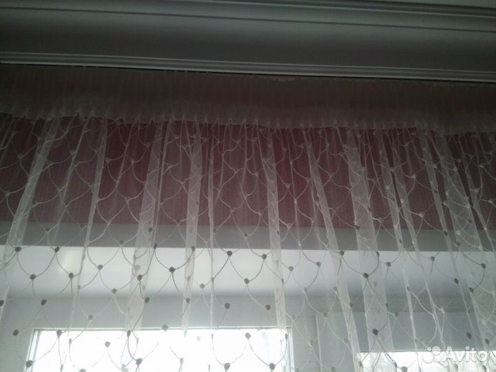 Тюль новый белый 4м