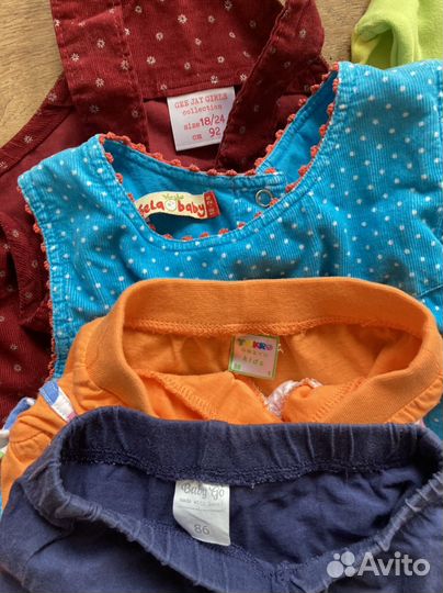Одежда на девочку пакетом 80-86