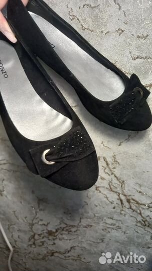 Балетки замшевые 39 размер