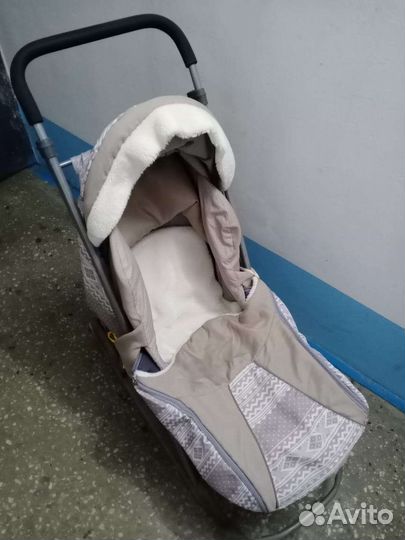 Сани коляска детские зимой дороже
