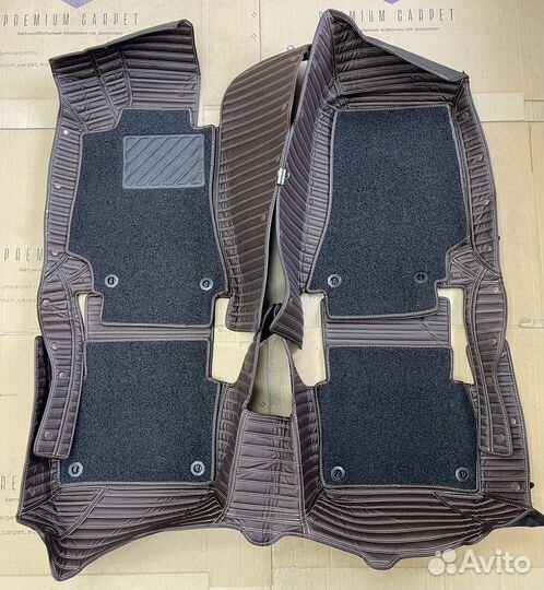 Коврики 3D в салон Mercedes E-class, W213, экокожа