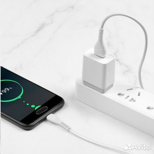 Дата-кабель универ. USB Type-C 1 м белый