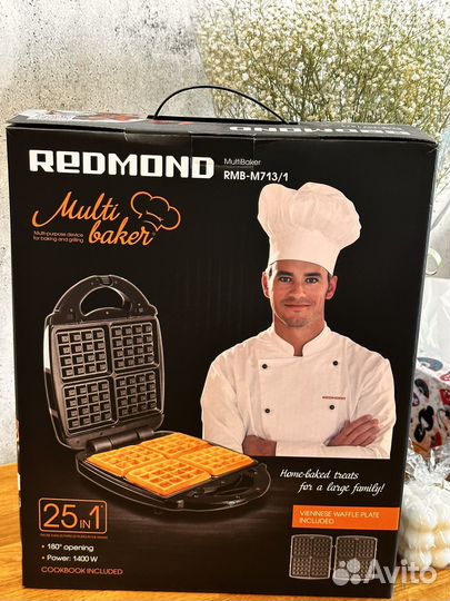 Мультипекарь redmond RMB-M713/1 PRO, вафельница