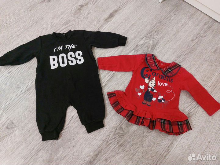 Одежда пакетом для девочки 68 74