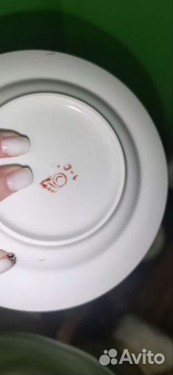 Сервиз чёрная роза гдр масленка частями