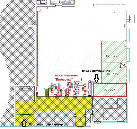 Торговая площадь, 36 м²