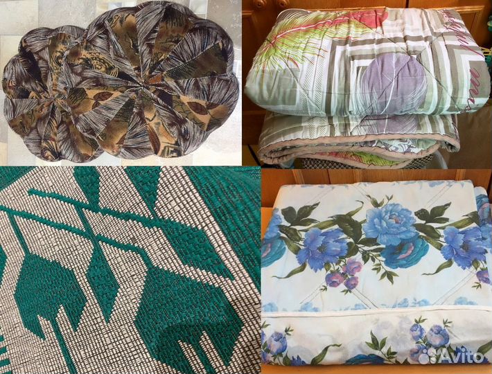 Одеяло, покрывало, пододеяльник, сидушки, плед