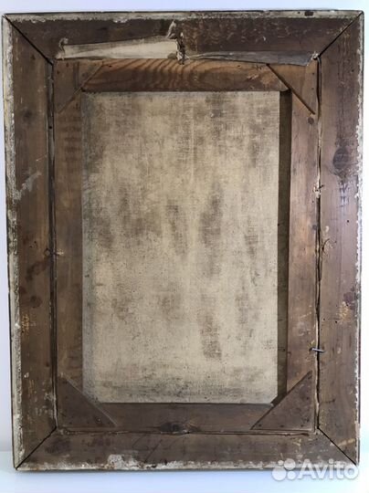 Старинная картина масло холст худ.Калаушин Б.М