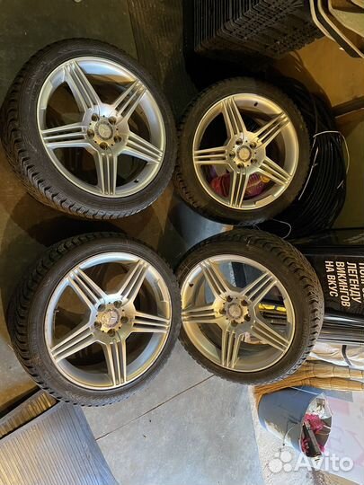 Комплект колес r18 mercedes зима шипы