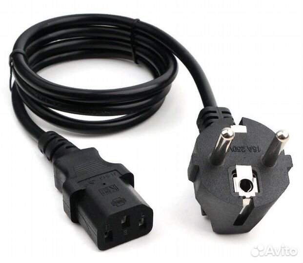 Кабель питания компьютер-розетка 1 м PC-186-1