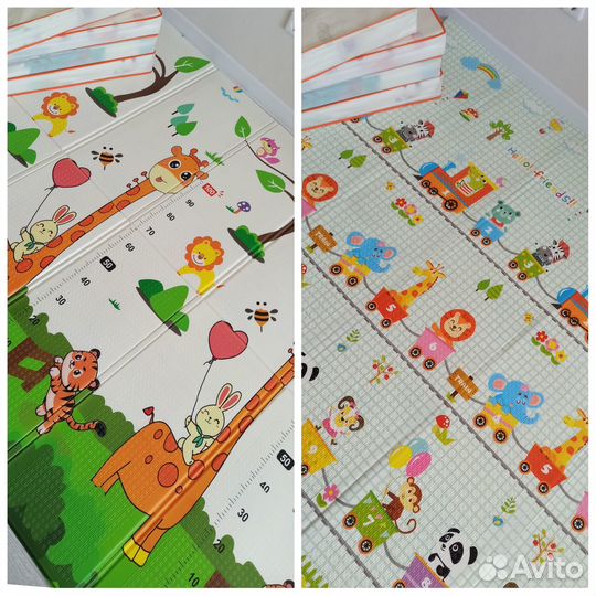 Детский коврик для ползания 200*180, термоковрик