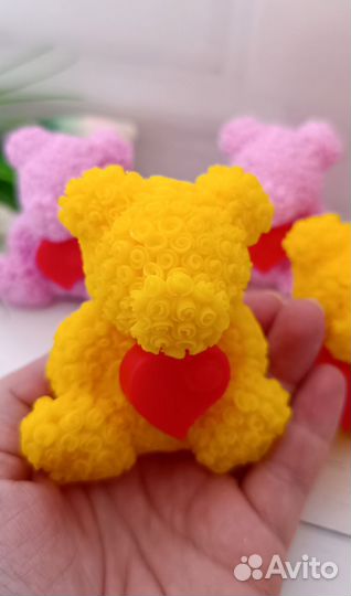 Мыло мишка из роз