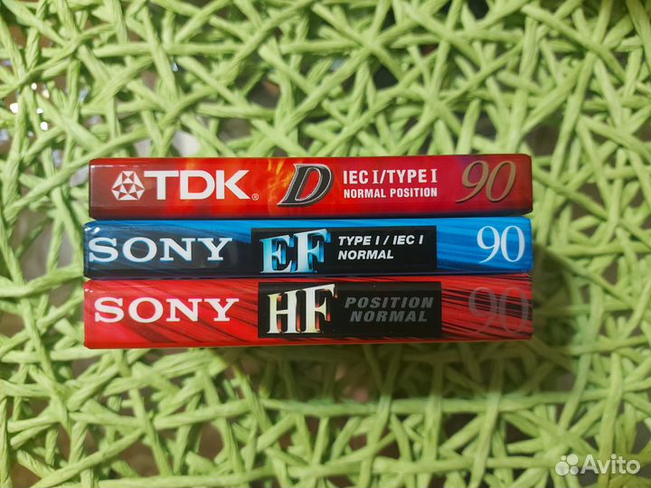 Аудиокассеты Sony и Tdk новые оригинал