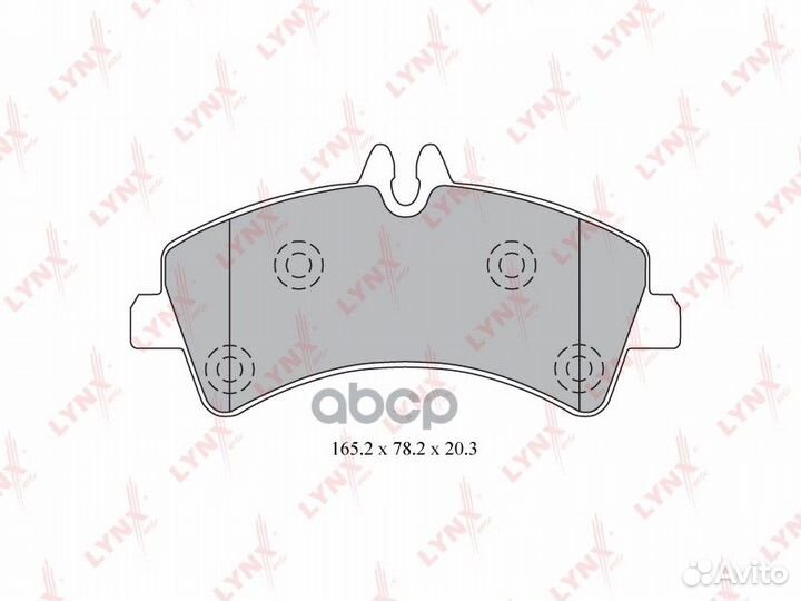 Колодки тормозные дисковые зад BD5344 lynxauto