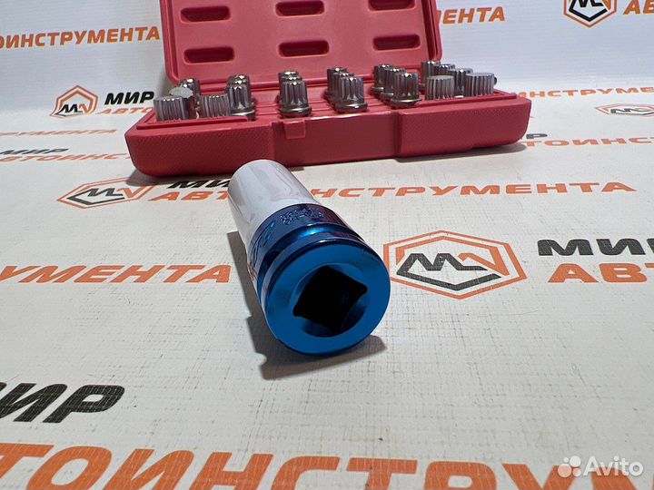 Набор головок для секретных болтов 23 пр