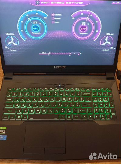 Ноутбук i9/3070/16gb/512gb nvme