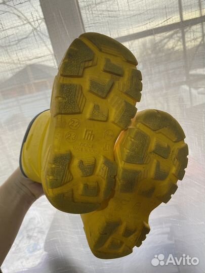 Детские резиновые сапоги 22 23