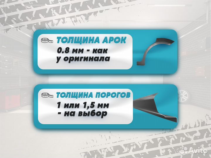 Ремонтные пороги и арки для Mercedes Краснодар