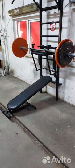 Стойка для штанги, штанга, турник