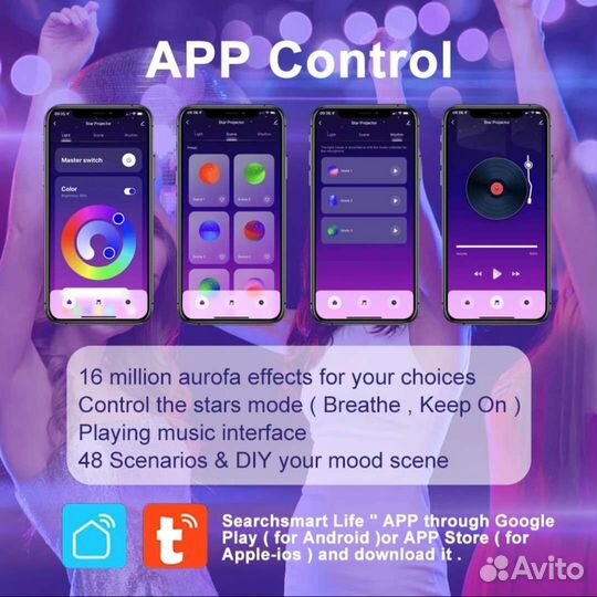 Ночник проектор звездного неба