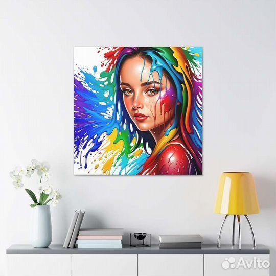 Изысканная картина маслом портрет девушки