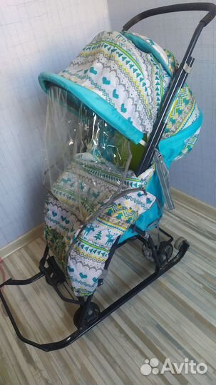 Детские санки коляска