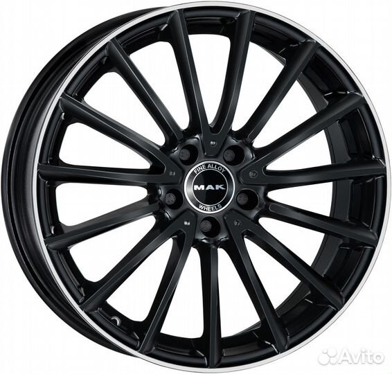 R18 5x112 8J ET43 D66,6 MAK Komet Gloss Black Mirr