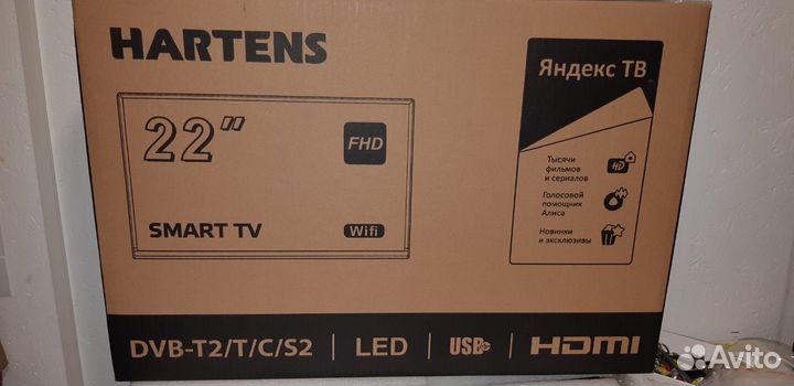 Телевизоры новые hartens 22 full HD SMART TV
