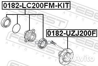 Ступица передняя комплект toyota land cruiser 200