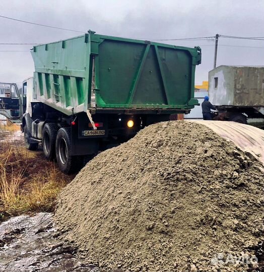 Песок строительный доставка