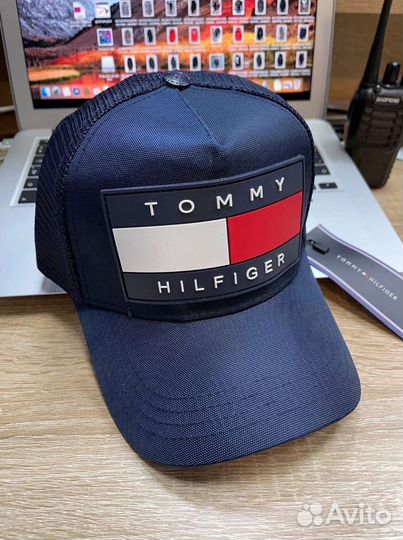 Tommy hilfiger бейсболка синий, красный