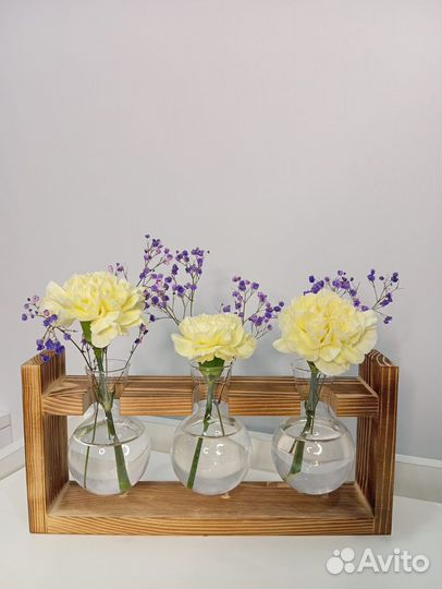 Ваза для цветов стеклянная