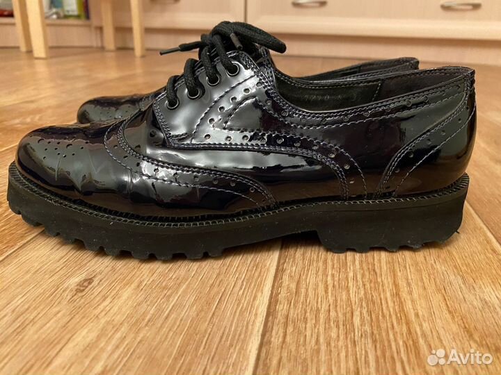 Полуботинки, лоферы кожаные ботинки