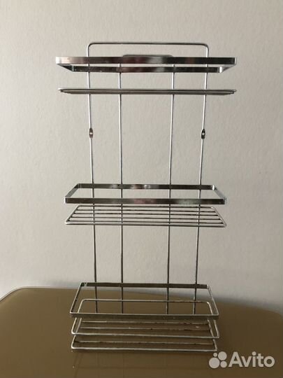 Металлическая полка для ванны и кухни