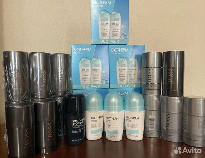 Biotherm дезодоранты 72h,48h, Hugo Boss. Оригинал