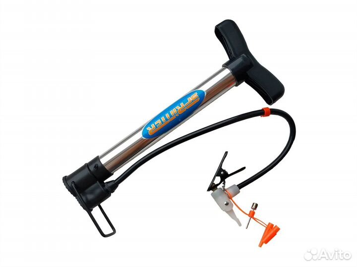 Насос ручной для накачивания мячей, велокамер