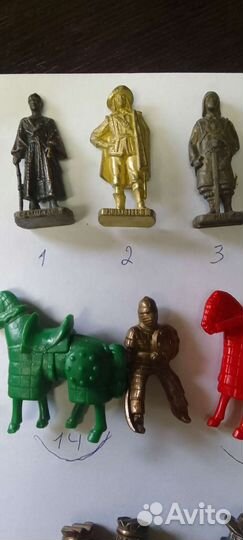 Железные солдатики Киндер 90-х мини фигурки