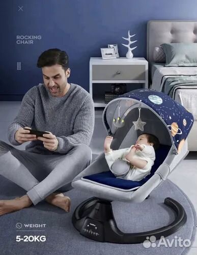 Детская электронная качель